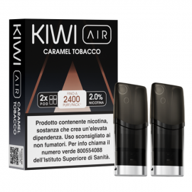 Kiwi Air Pod Precaricate - Caramel Tobacco - 2ml - 2pz