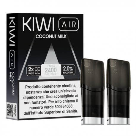 Kiwi Air Pod Precaricate - Coconut Milk - 2ml - 2pz