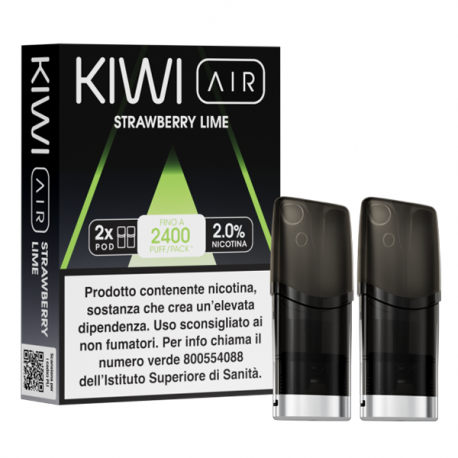Kiwi Air Pod Precaricate - Strawberry Lime - 2ml - 2pz