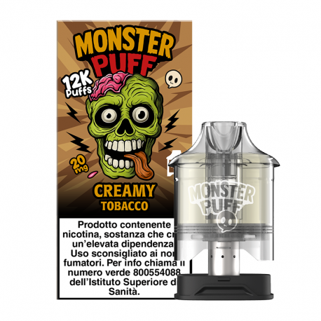 Monster Puff Pod Precaricata Creamy Tobacco - 10ml - 1pz
