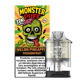 Monster Puff Pod Precaricata Melon Pineapple Passionfruit - 10ml - 1pz
