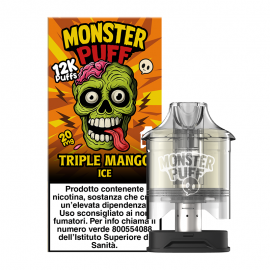 Monster Puff Pod Precaricata Triple Mango Ice - 10ml - 1pz