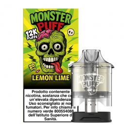 Monster Puff Pod Precaricata Lemon Lime - 10ml -1 pz