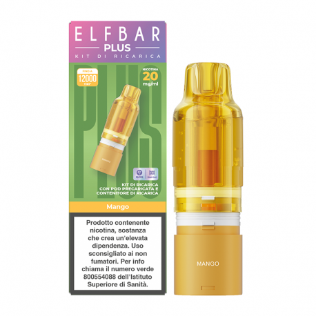 Elfbar Plus Refill Pack - Mango - 8+2ml - 20mg/ml - 1pz