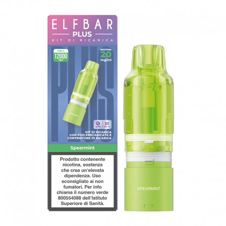 Elfbar Plus Refill Pack - Spearmint - 8+2ml - 20mg/ml - 1pz