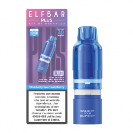 Elfbar Plus Refill Pack - Blueberry Sour Raspberry - 8+2ml - 20mg/ml - 1pz
