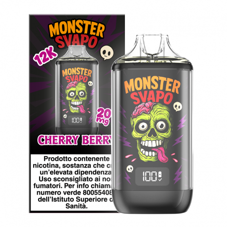 Monster Puff Kit - Cherry Berry - 10ml - 20mg/ml