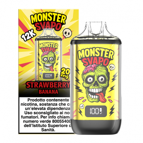 Monster Puff Kit - Strawberry Banana - 10ml - 20mg/ml