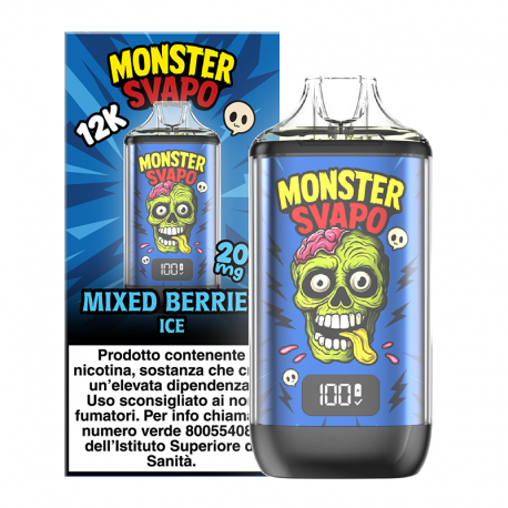 Monster Puff Kit - Mixed Berries Ice - 10ml - 20mg/ml