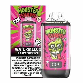Monster Puff Kit - Watermelon Raspberry Ice - 10ml - 20mg/ml