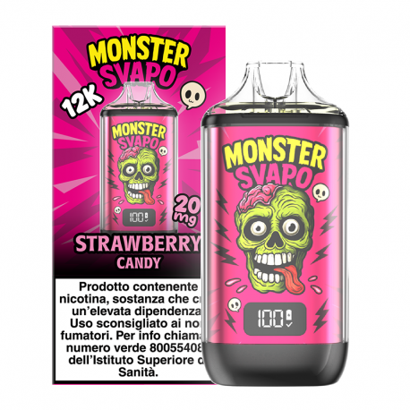 Monster Puff Kit - Strawberry Candy - 10ml - 20mg/ml