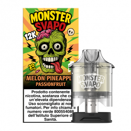 Monster Puff Pod Precaricata Melon Pineapple Passionfruit - 10ml - 1pz