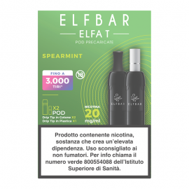 ElfBar ELFA T Pod Prefilled - Spearmint - 2pz