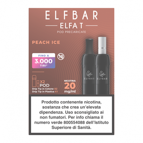 ElfBar ELFA T Pod Prefilled - Peach Ice - 2pz