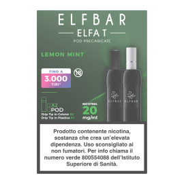 ElfBar ELFA T Pod Prefilled - Lemon Mint - 2pz