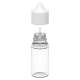 Chubby Gorilla - Clear Unicorn Bottle 30ml - Short - White cap