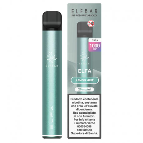 ElfBar ELFA Kit Twilight Cyan + Pod Lemon Mint - 20mg/ml