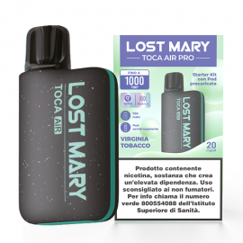 Lost Mary Toca Air Pro Kit - Virginia Tobacco - 20mg/ml